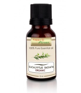 Happy Green ORGANIC Eucalyptus Radiata Essential Oil (10 ml) - Minyak Ekaliptus Organik