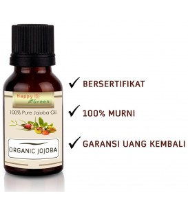 Happy Green Organic Jojoba Oil - Minyak Golden Jojoba Cosmetic Grade