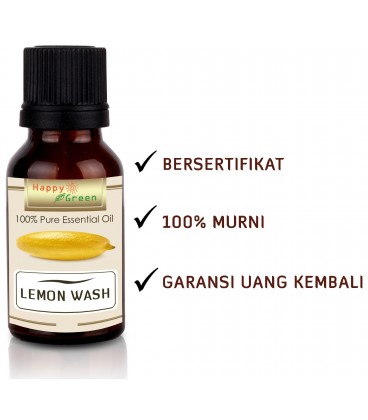 Happy Green Lemon Washed Essential Oil (10 ml) - Minyak Lemon Washed