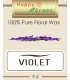 Happy Green Violet Floral Wax (10 gr) - Wax Bunga Violet