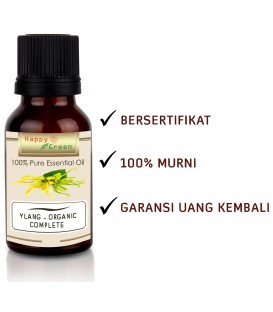 Happy Green ORGANIC Ylang Ylang Essential Oil - Ylang Oil Complete