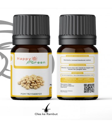 Happy Green CandleNut/ Kukui nut Oil (80 ml) - Minyak Kemiri