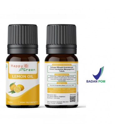 Happy Green Lemon Essential Oil (10 ml) - Minyak Jeruk Lemon