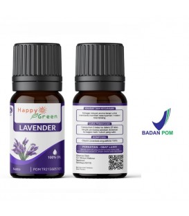 Happy Green Lavender Essential Oil - Minyak Esensial Lavender 10 ml