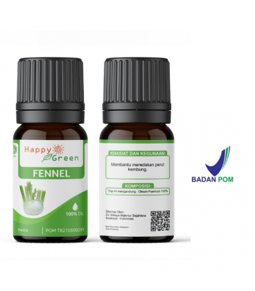 Happy Green Fennel Essential Oil (10 ml) - Minyak Adas